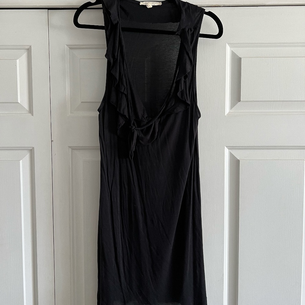Soft Joie Women's Black Sleeveless V-Neck Maxi Dress Size OS